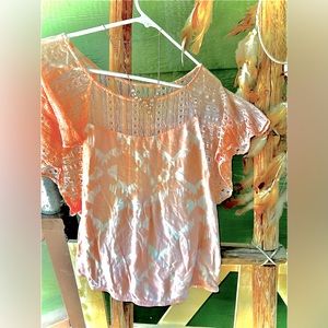 MUDD Babydoll Lacy Top Blouse
